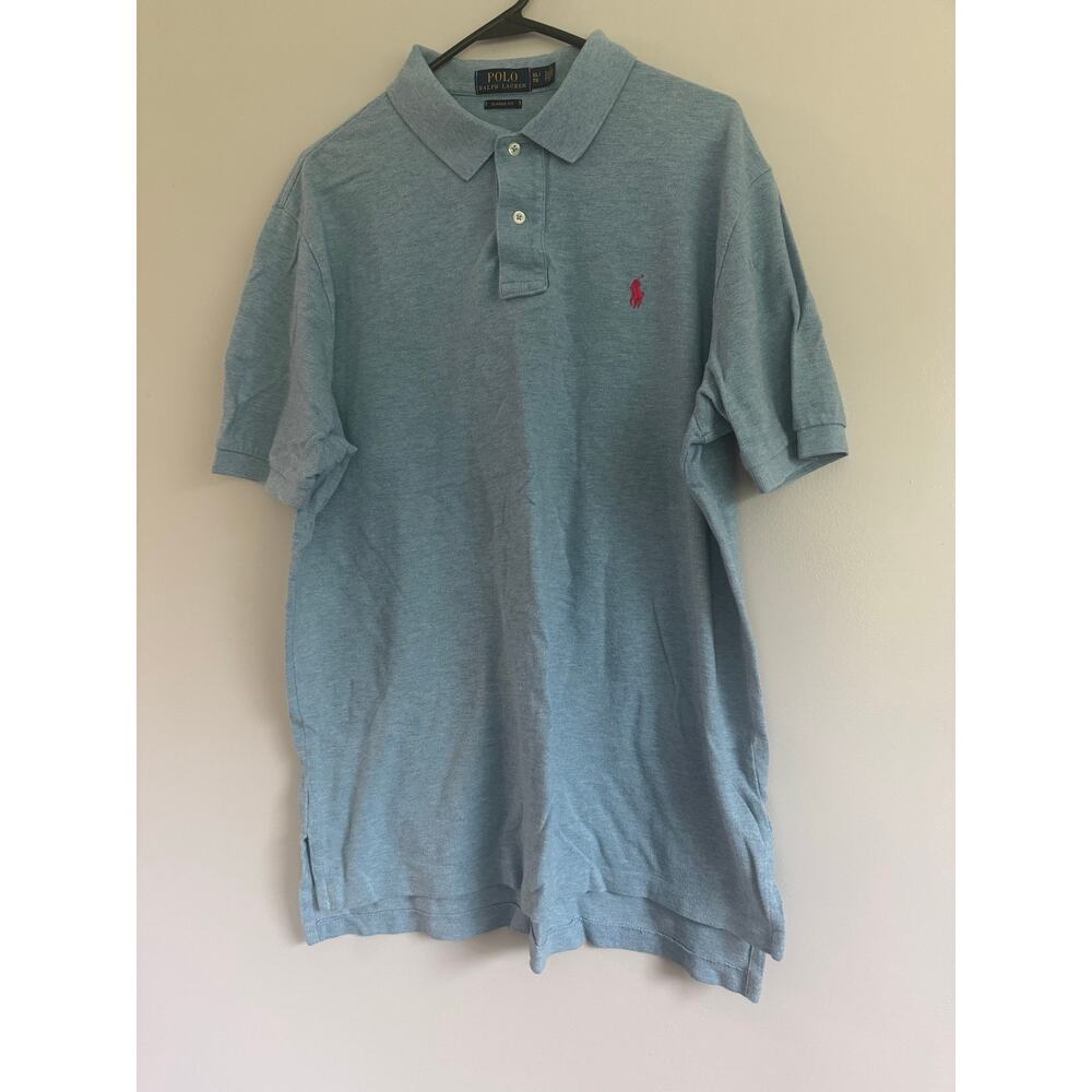 Polo Ralph Lauren blue polo,‎ pink pony